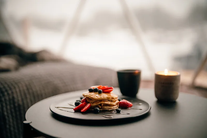 Palačinky — gastronomická fotografie